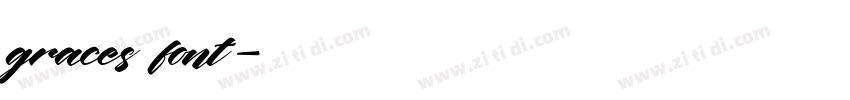 graces font字体转换